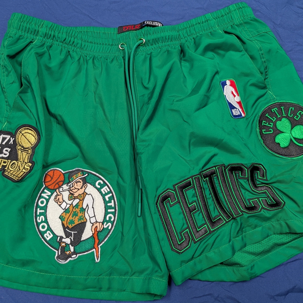 Boston Celtics Green Athletic Men's Shorts